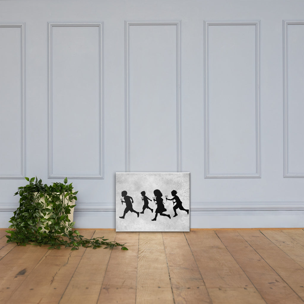 16x20 inch RUNNING WITH SCISSORS on canvas