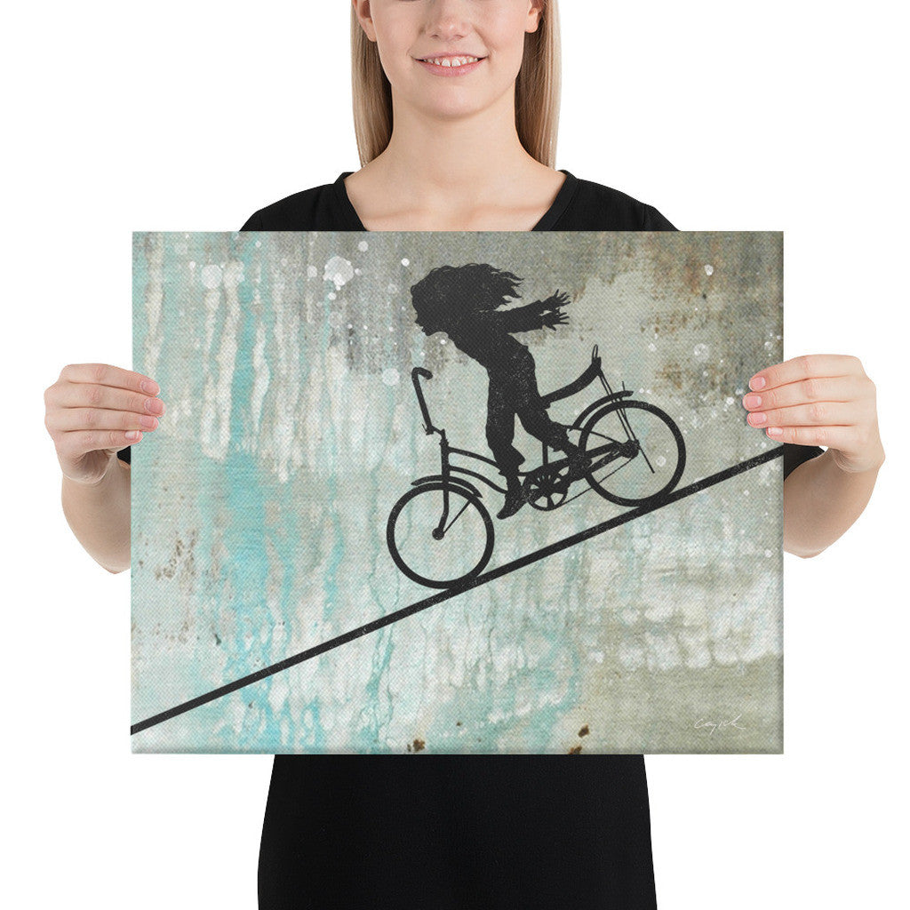 FASTER FASTER on 16x20 inch canvas