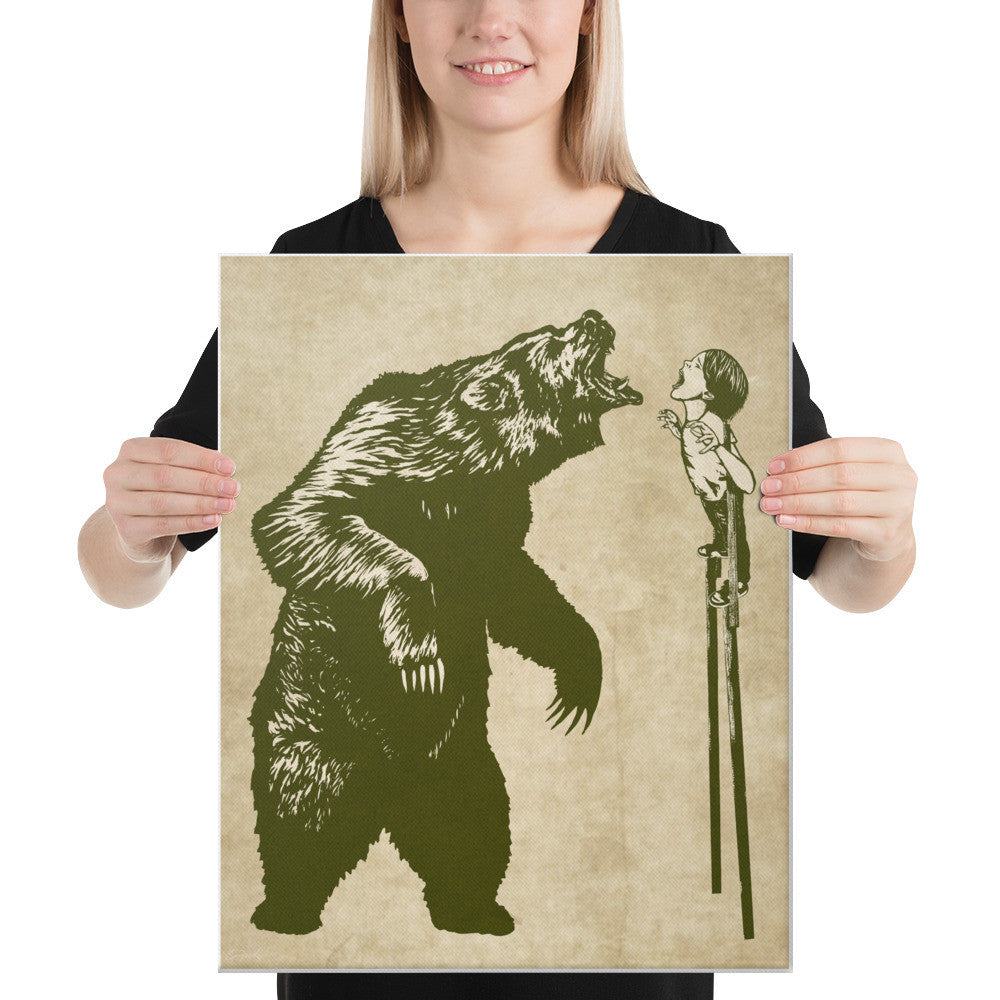 16x20 FIERCE ON STILTS jumbo canvas print