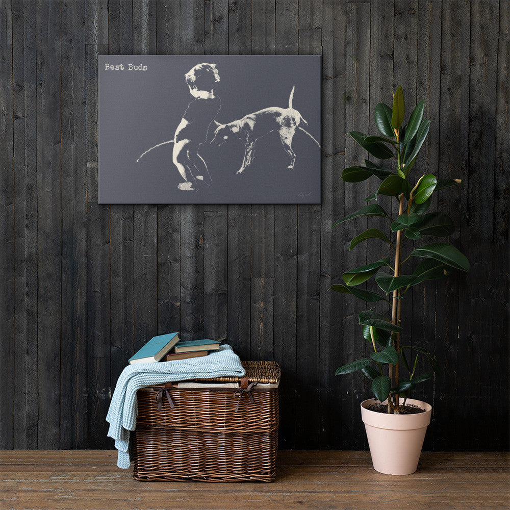 BEST BUDS - Canvas Print - 2 sizes - FREE SHIPPING