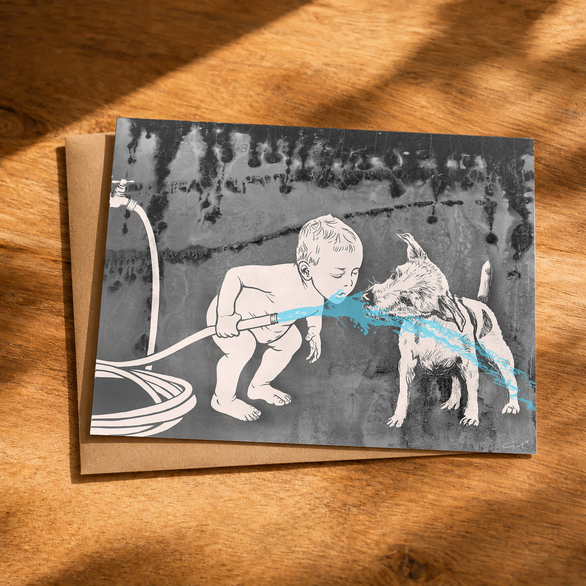 DRINKING BUDS - greeting card with envelope - single and multi pack. Free shipping