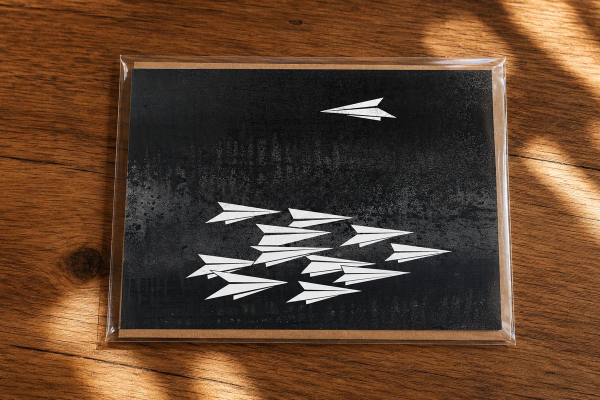 MAVERICK - greeting card with envelope - single and multi pack. Free shipping