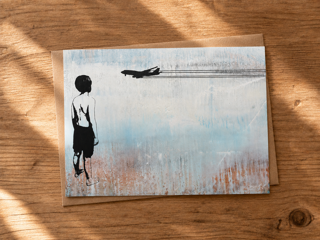 WONDER - greeting card with envelope - single and multi pack. Free shipping