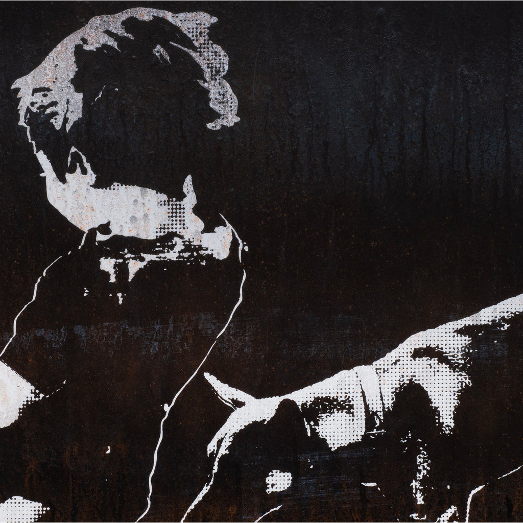 BEST BUDS #5 of 15- limited edition painting and screen print on wood with resin finish